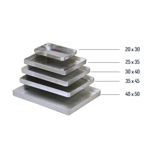 0000116 almetal baklava tray aluminum cornered bold 20x30x3 cm