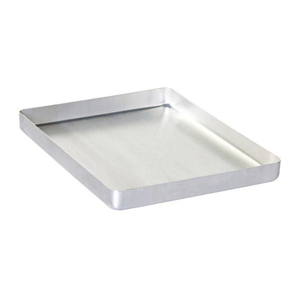 0000126 almetal baklava tray aluminum disposable cornered thin 20x30x3 cm