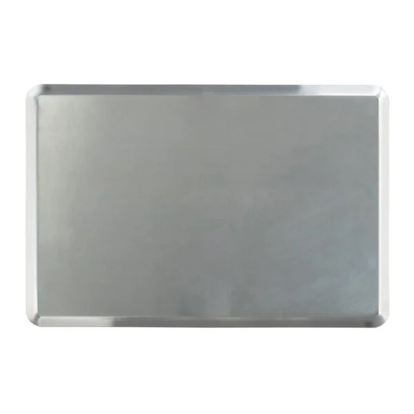 aluminium baking tray, 40x60x1cm, 2mm thick, high-quality and durable tray perfect for baking cookies, pastries, and more.