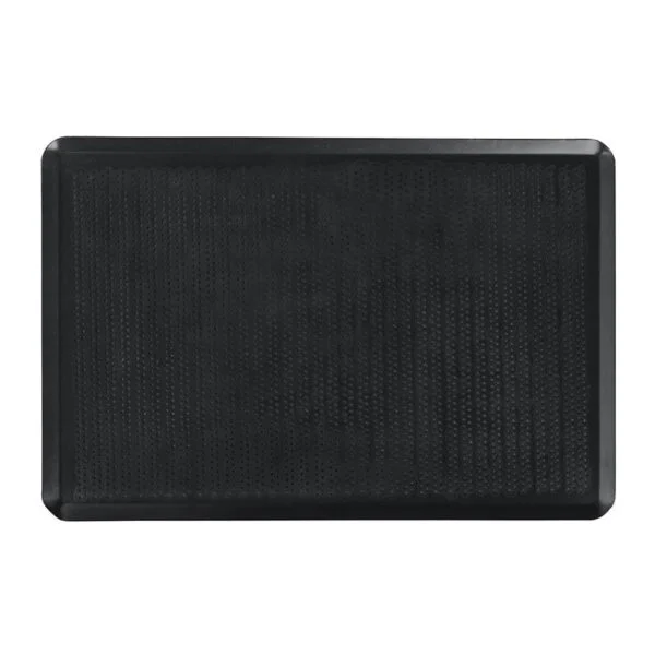0000244 almetal screen pan perforated 45 degree edge aluminum coated 2 mm 40x80 cm black