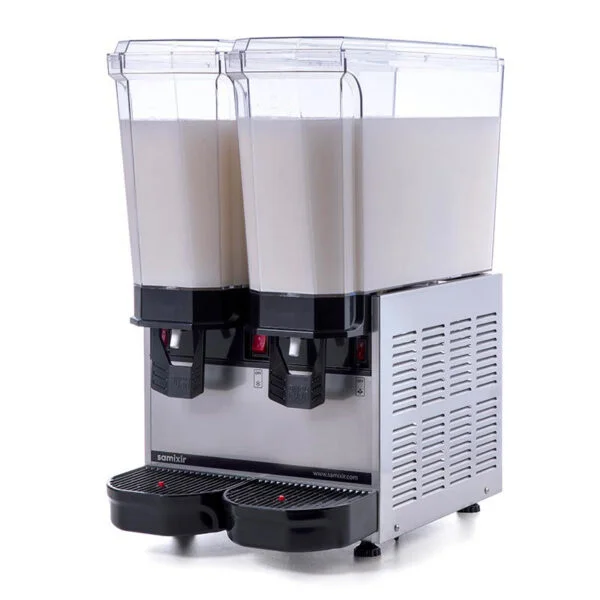 0000287 samixir classic twin cold drink dispenser 20 20 l mixer
