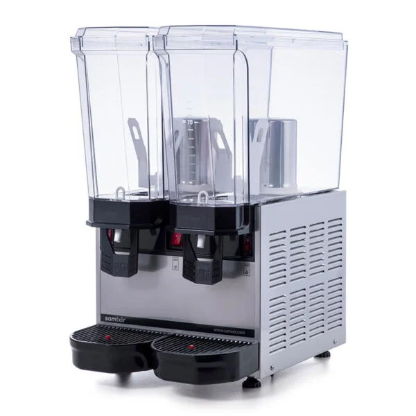 0000288 samixir classic twin cold drink dispenser 20 20 l mixer
