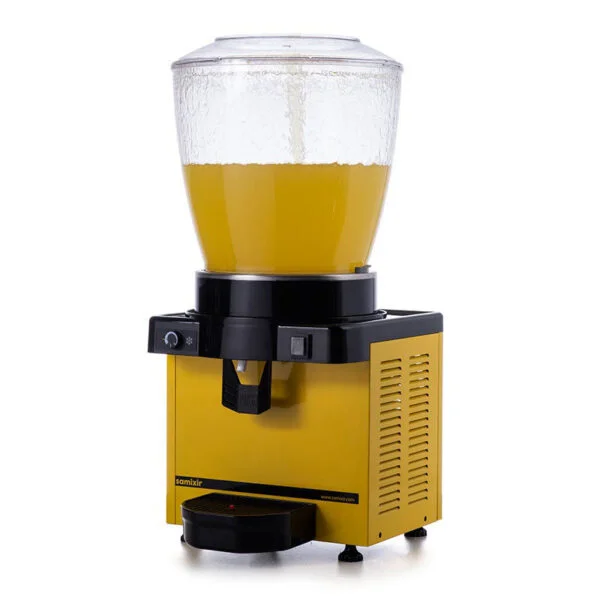 0000353 samixir s22 cold drink dispenser 22 l analog panoramic yellow