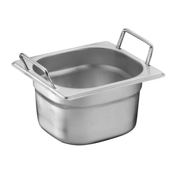 0000809 ozti gastronorm pan with handles stainless steel gn 16 65 mm