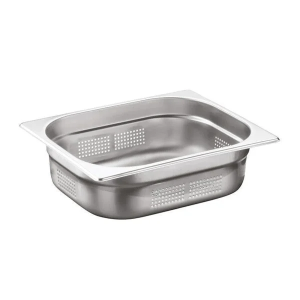 0000828 ozti gastronorm pan perforated stainless steel gn 12 150 mm