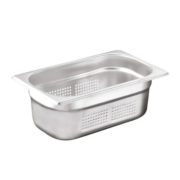 0000838 ozti gastronorm pan perforated stainless steel gn 14 150 mm