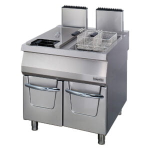 Öztiryakiler Fryer with Cupboard, 22+22lt, Gas