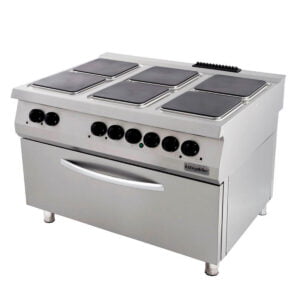 Öztiryakiler 900 6 Electric Hot Plates Range On Wide Electric Oven, Electrical