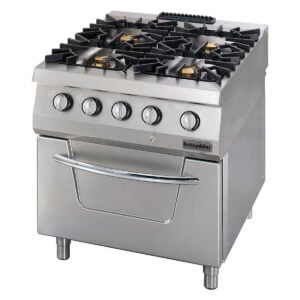 Öztiryakiler 900 Gas Cooking Unit,4 Open Burners On Gas Oven, Gas