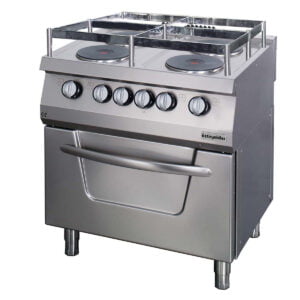 Öztiryakiler 700 4 Electric Hot Plates Range On Electric Oven, Marine Type, Electrical