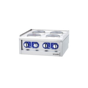 Öztiryakiler 600 Series Half Module Electric Boiling Top, 4 Hot Plates, 60x60x26 cm, Gas