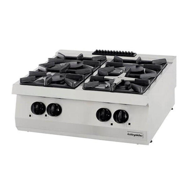 0001429 oztiryakiler 700 series osog 8070 lp 4 burners cooktop 80x70x28 cm gas