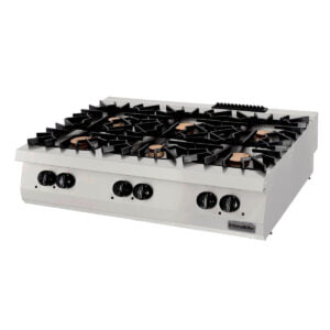Öztiryakiler 900 Series One And Half Module With 6 Burners Gas Boiling Top, Gas