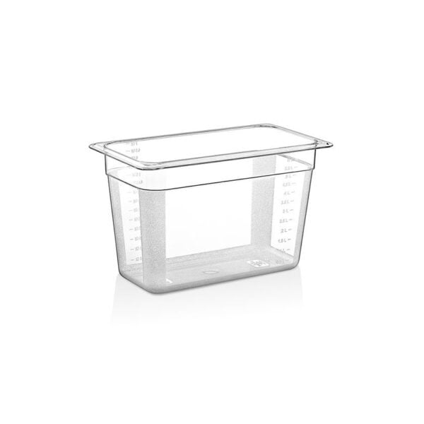0001640 gastroplast gn 13 pc clear container 200 mm