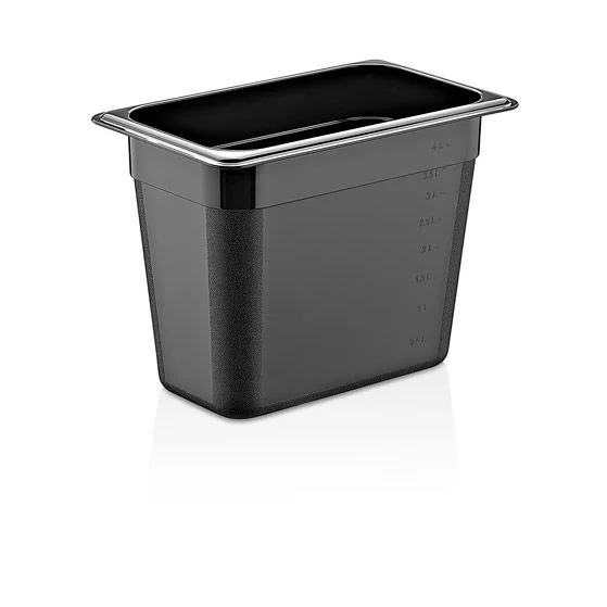 0001642 gastroplast gn 13 pc black container 200 mm