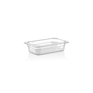 GastroPlast GN 1/4 Polycarbonate Clear Container, 65 mm