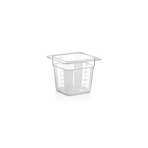 GastroPlast GN 1/6 Polycarbonate Clear Container, 150 mm