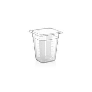 GastroPlast GN 1/6 Polycarbonate Clear Container, 200 mm