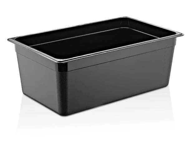 0001757 gastroplast gn 11 pp black container 200 mm
