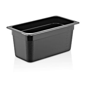 GastroPlast GN 1/3 PP Black Container, 150 mm