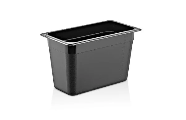 0001777 gastroplast gn 13 pp black container 200 mm