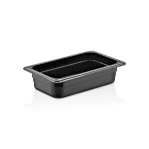 GastroPlast GN 1/4 PP Black Container, 65 mm