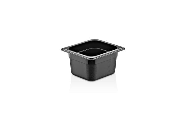 0001793 gastroplast gn 16 pp black container 100 mm