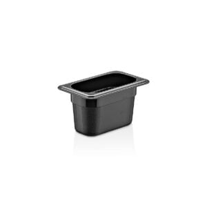 GastroPlast GN 1/9 PP Black Container, 100 mm