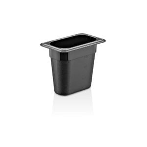 GastroPlast GN 1/9 PP Black Container, 150 mm