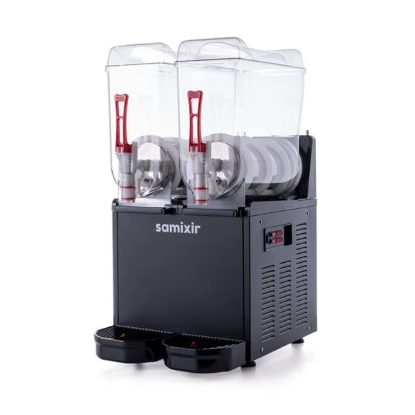 samixir twin ice slush granita ve soguk meyve suyu dispenseri 1212 l siyah ice slush buzlas makineleri samixir 33985 19 b
