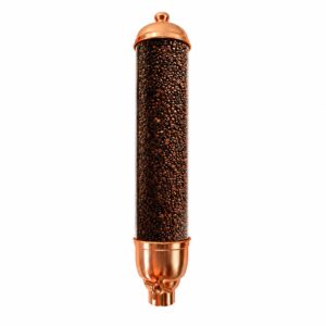 Baristic 4kg Plexiglass Coffee Bean Dispenser, Copper, 12 x 70cm